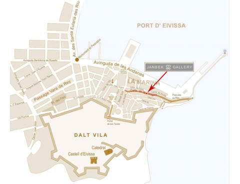 Map of Ibiza Town