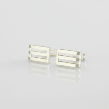 Front view of ‘square-round’ Cufflinks.